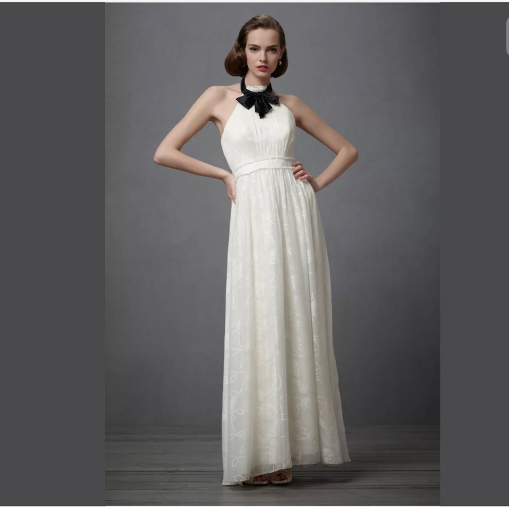 BHLDN City of Lights Wedding Dress Silk A-Line NEW